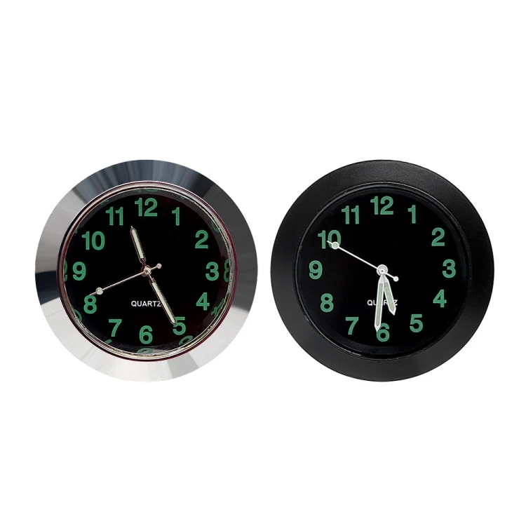 Factory price stainless steel Truck Accessories Quartz Car clock Mini portable  Decoration