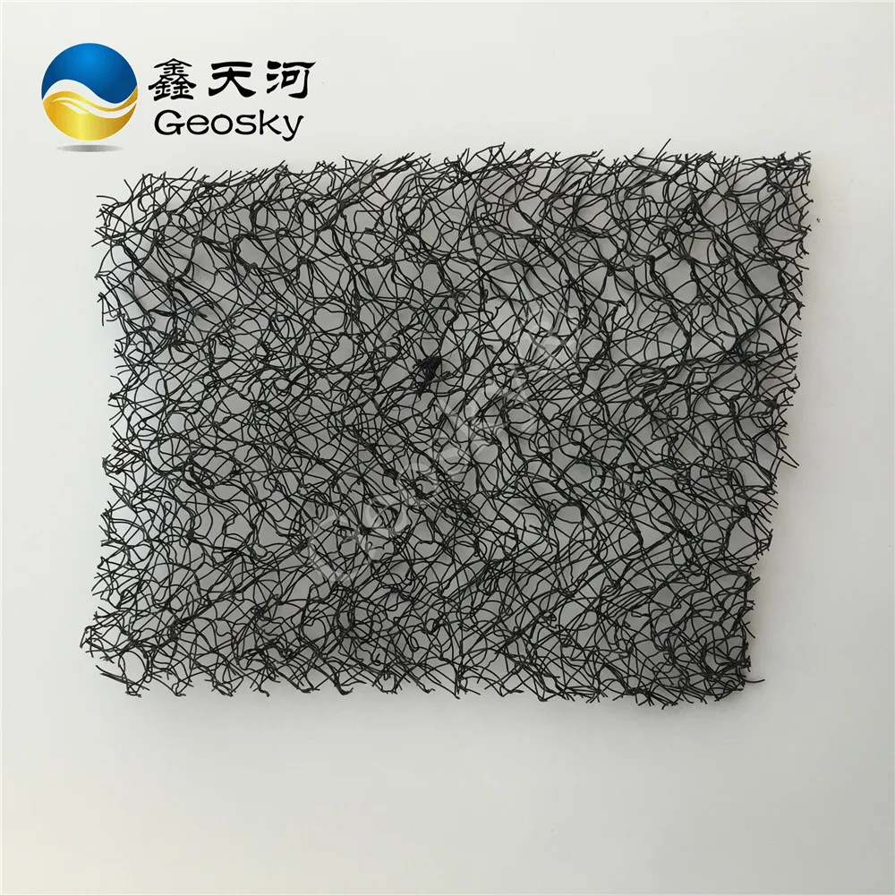 3D Geomat Black Erosion Control Mat PP PE Earthwork Product