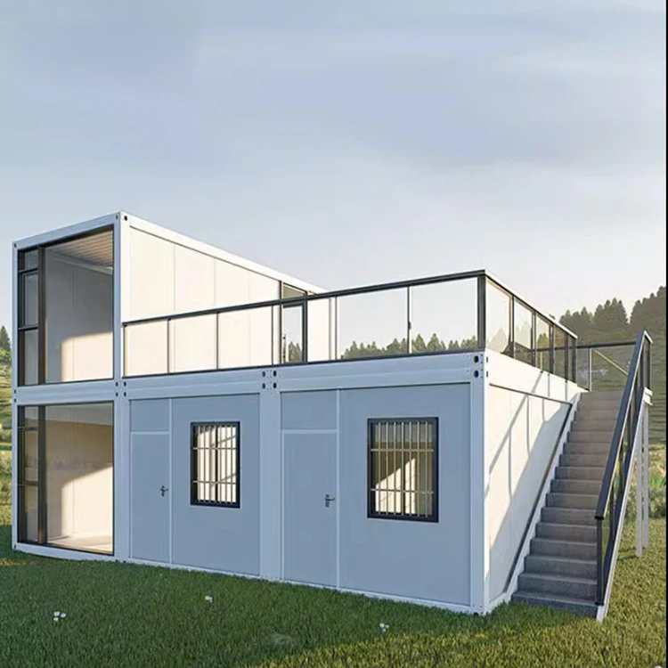 Family living tiny house container house modular expandable container house prefabricated 4 bedroom