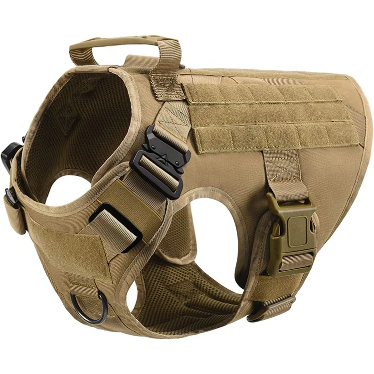 Customized Adjustable Military Tactical Dog Harness Vest K9