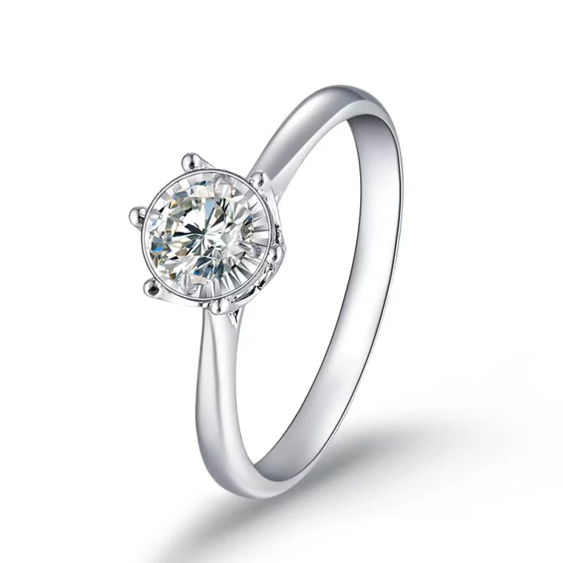 Lab Grown diamond Ring 18k Gold Ladies Wedding Band engagement ring diamond