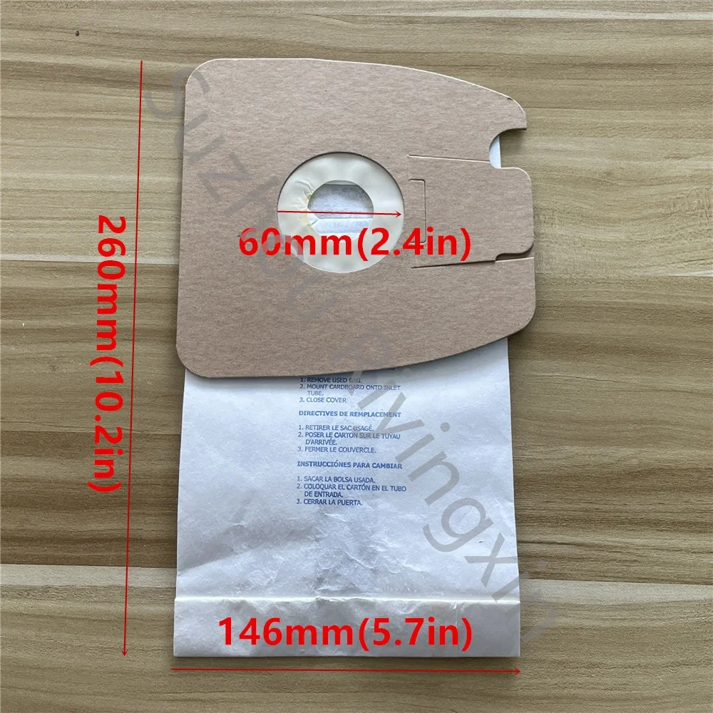 Customized Vacuum Cleaner Dust bag for EUR-EKA TYPE MM ESTILO single use only paper Vacuum Cleaner Parts Accessorydust bag