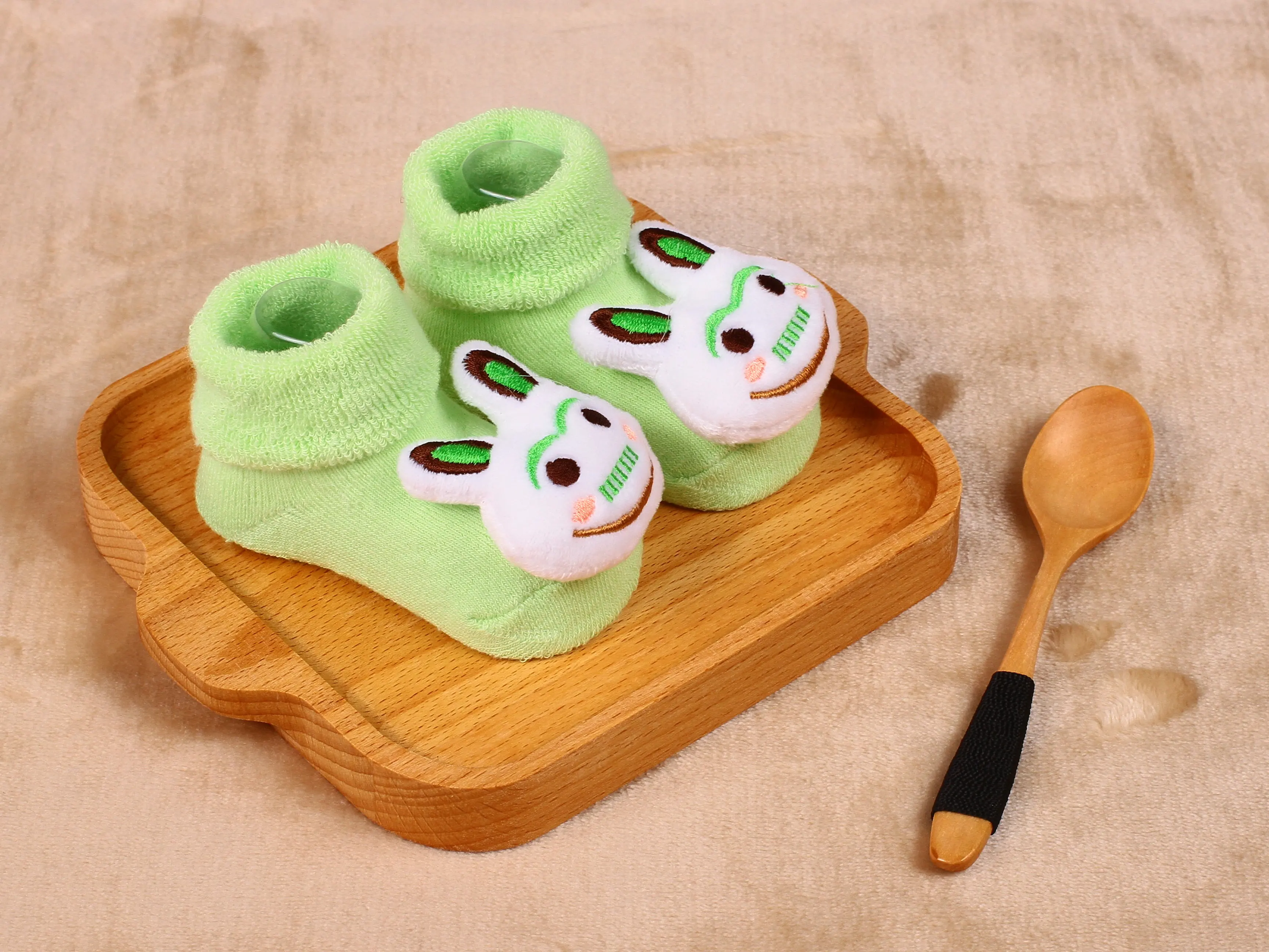 3D Cute animal custom cotton Infant  baby toddler socks 0-12Month anti-slip baby animal dolls baby  breathe soft cotton socks