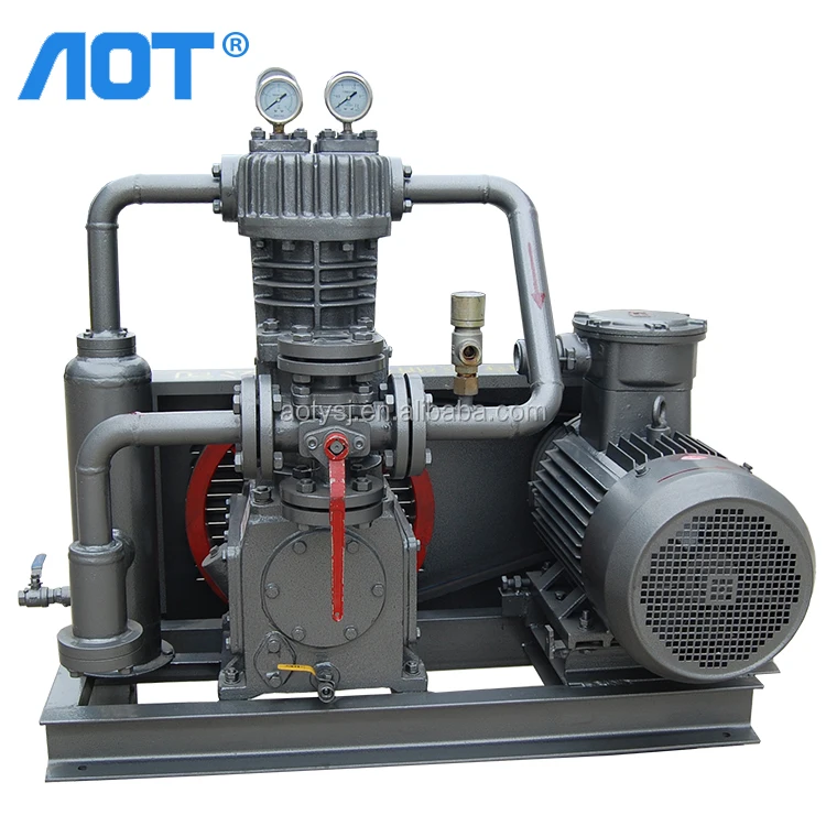 New 380V AC Power Lubricated Piston Air Compressor 37KW Natural Gas Compressor with 25bar Working Pressure Oil Lubrication Style