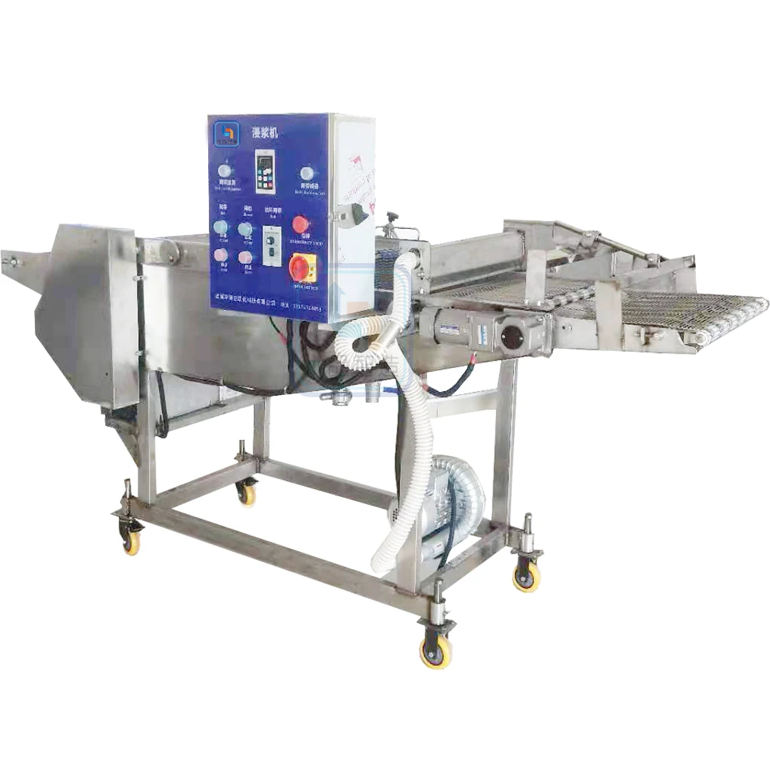 Good Sale Automatic  Meat Vegetable Batter Breading Machine Battering Breading Machine for business