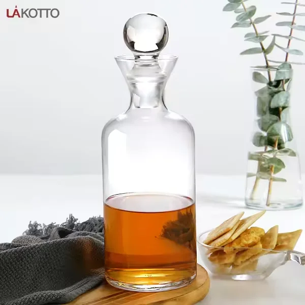 1200ml Artificial Wine Bottle Creative Slant Stand Set Crystal Wine Creative Wine Glasses Whiskey Set Alcohol beverage decanter