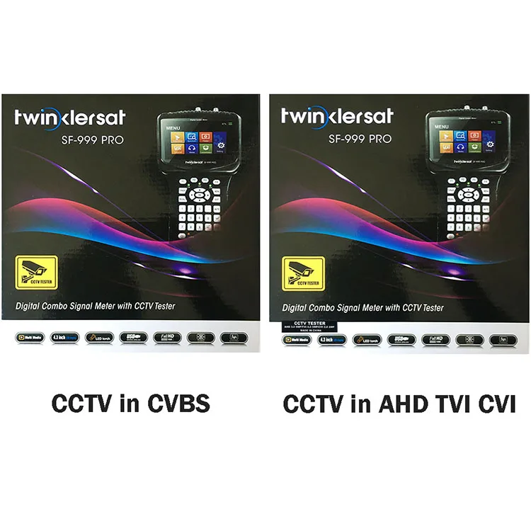 Twinkler SF-999 HD Combo Finder метр с 4 3 дюймов ЖК-экран Поддержка DVB-S2 DVB-T2 DVB-C анализатор спектра CCTV в