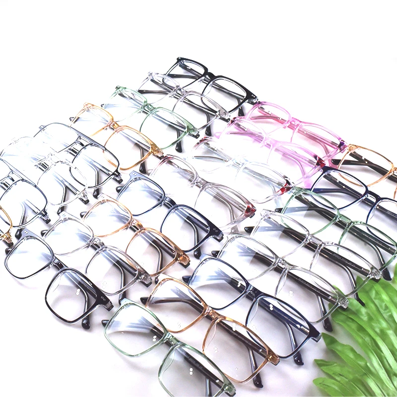 Latest Wholesale Mixed Designer  PC Eyewear Optical Frame Big Square Eye Glasses Spectacle Frame Assorted Eyeglasses Frame