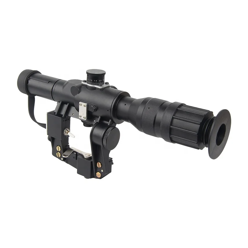 LUGER SVD 4x26 Tactical Optical sight Long Range Red Illuminated Sight Scope with Glass Ranging Reticle