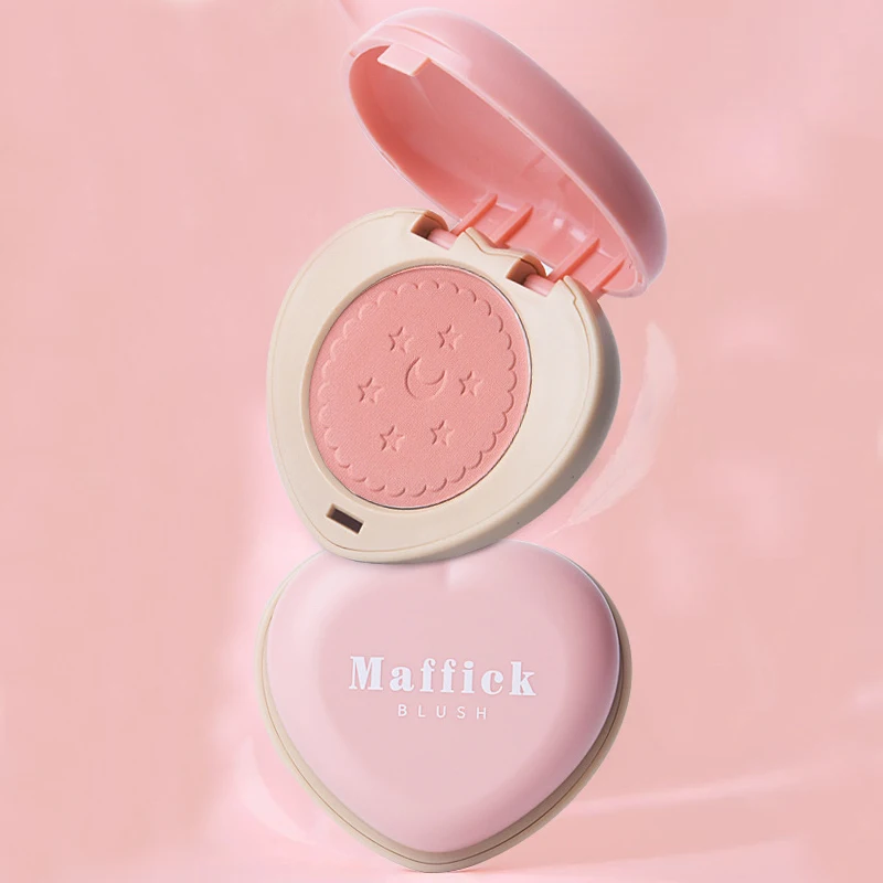 private label custom logo high quality fancy blush palette blush palette blusher heart blush palette