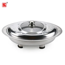 Stainless Steel Hot Pot Chafing Dish Buffet Hot Pots To Keep Food Warm With Four Legged Tray