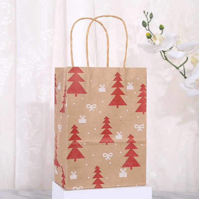 Ruizhuo Packaging Paper Gift Bags Luxury Christmas Packing Bag Shopping Paper Bag With Your Own Logo Holiday Treat Box