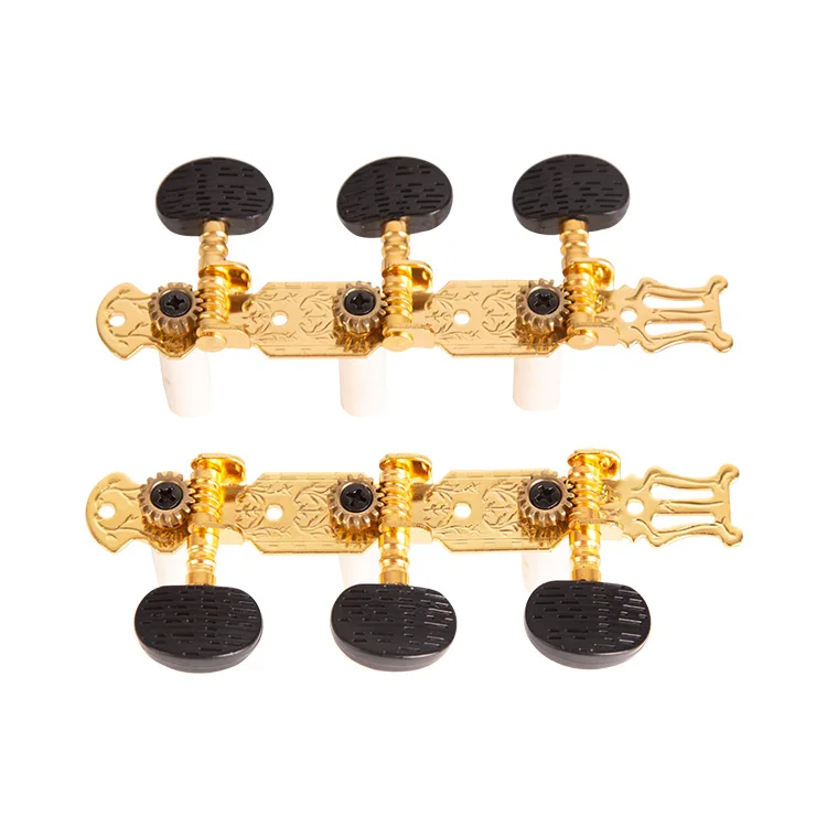 TN-AC-ZA18 Chrome Sealed Keys Metal  Machine Head Guitar Tuning Pegs for Classical Guitar