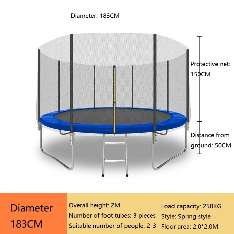 6FT 8FT 10FT 12FT 14FT 16FT OEM Outdoor Trampolines for Adult and Kids