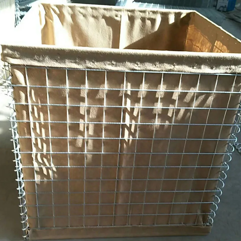 Defensive barrier flood protection wall sand container