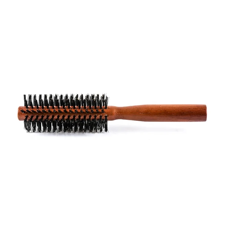 Luxe eco-friendly boar bristle hair brush soft hair brush with wooden handle good beauty salon tools private label hair brush