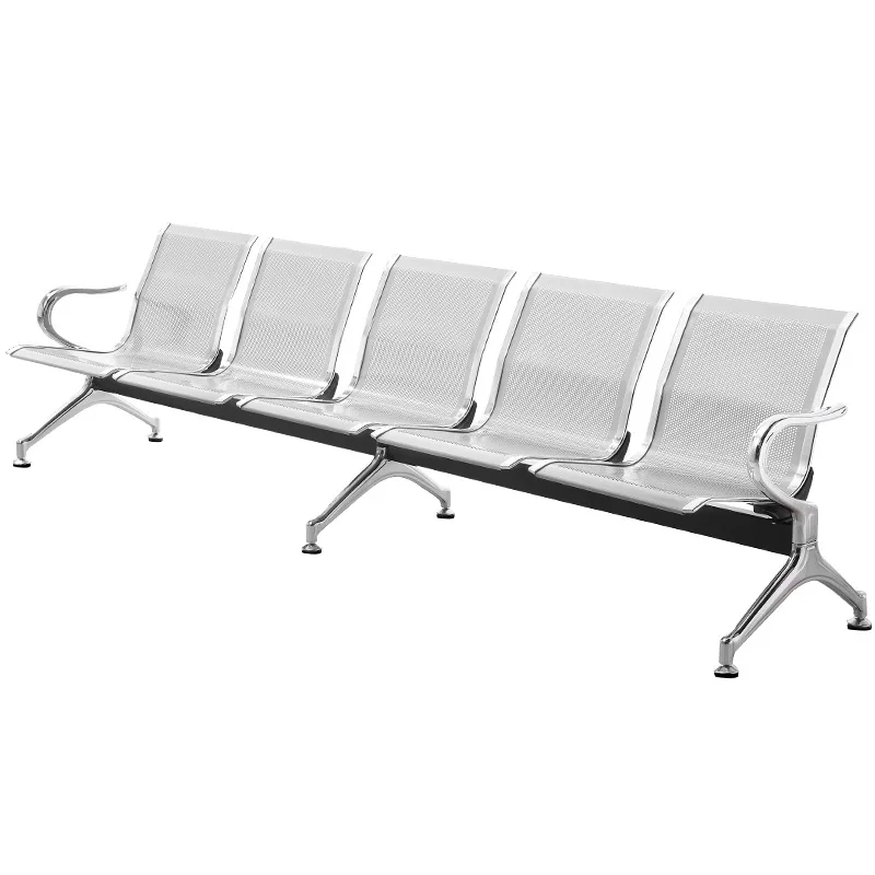 5-Seater Airport & Clinic Office Furniture Colorful Gang Chair for Waiting Areas Steel & Metal for Hospital Waiting benches