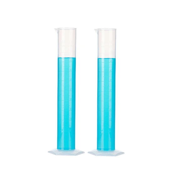 10mL 25mL 50mL 100mL 250mL 500mL 1000mL clear graduated pp plastic measuring cylinder with hexagonal base