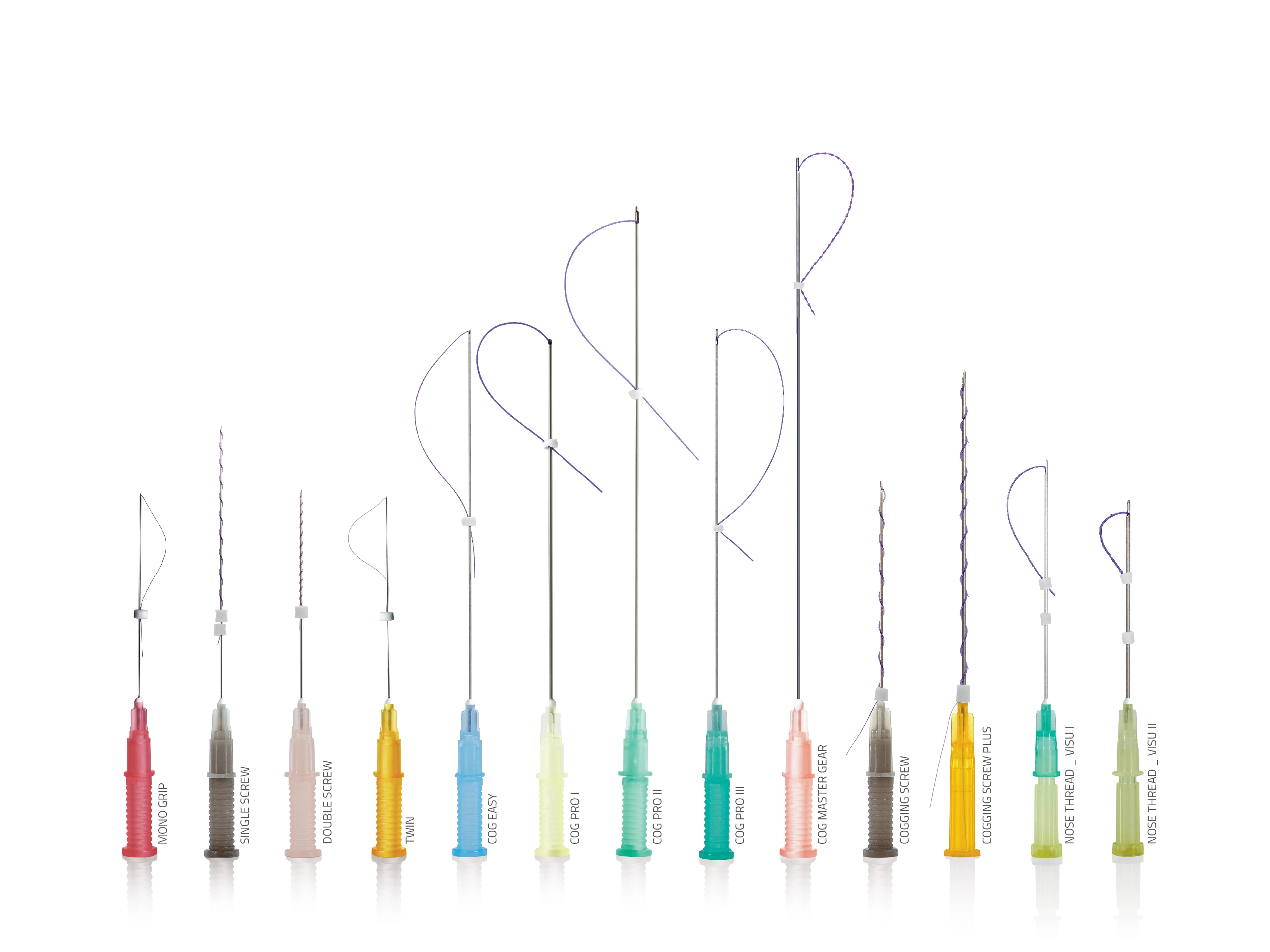 
3D/ 4D COG thread which can be used on face lift and bb lock 