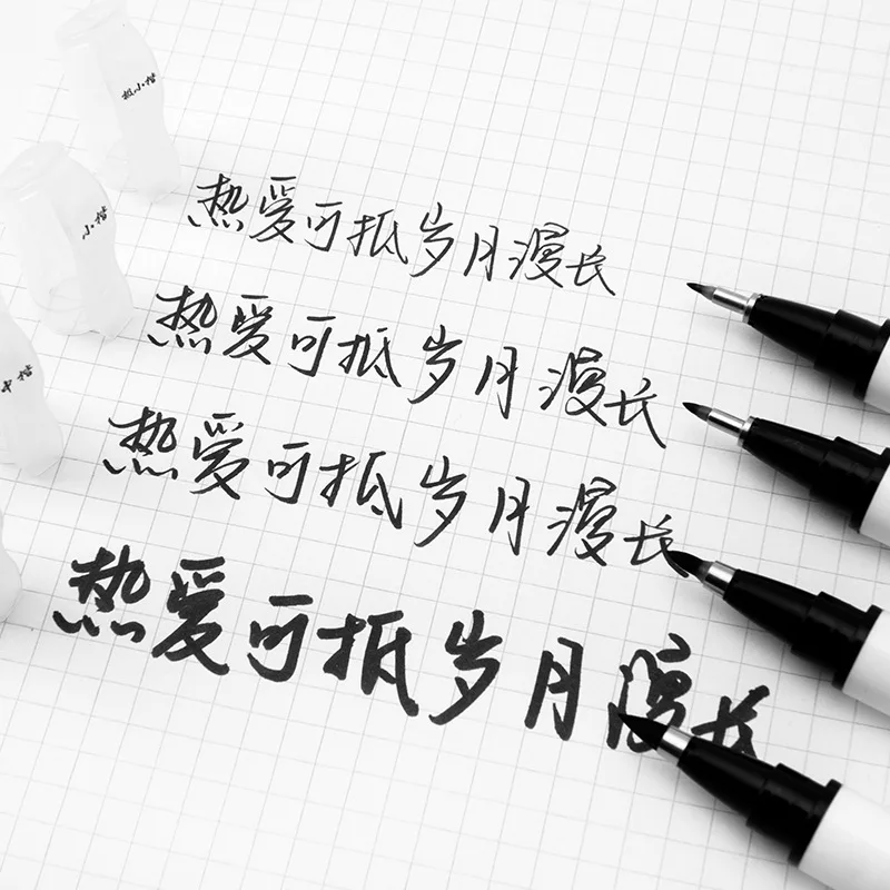 Different Tip Size Fineliner Black Fine Point Line Calligraphy Brush Art Marker Pen Set for Drawing Paint Tool Sketching CN;GUA