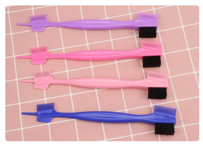 Wholesale eyebrow brush eyelash comb baby hair edge comb private label