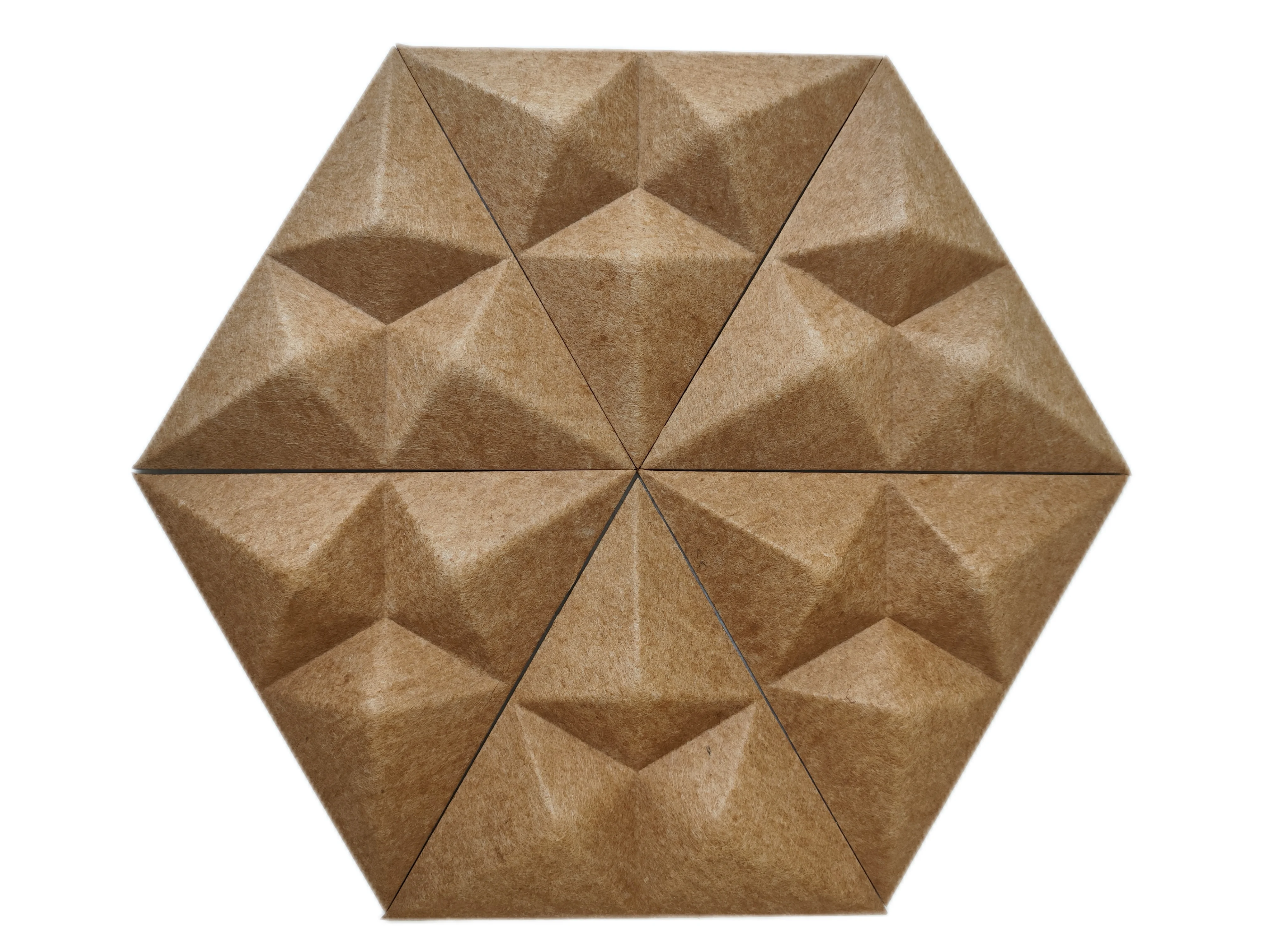 Soundproof screen 100% Pet Acoustic Panels Sound Absorption 3D Wall Panel
