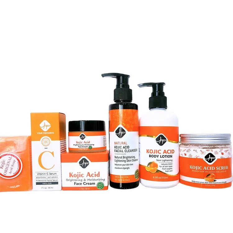 Лидер продаж набор средств для ухода за кожей из койевой кислоты натуральное Отбеливающее Мыло лица функция акне Омолаживающая глицериновая кислота