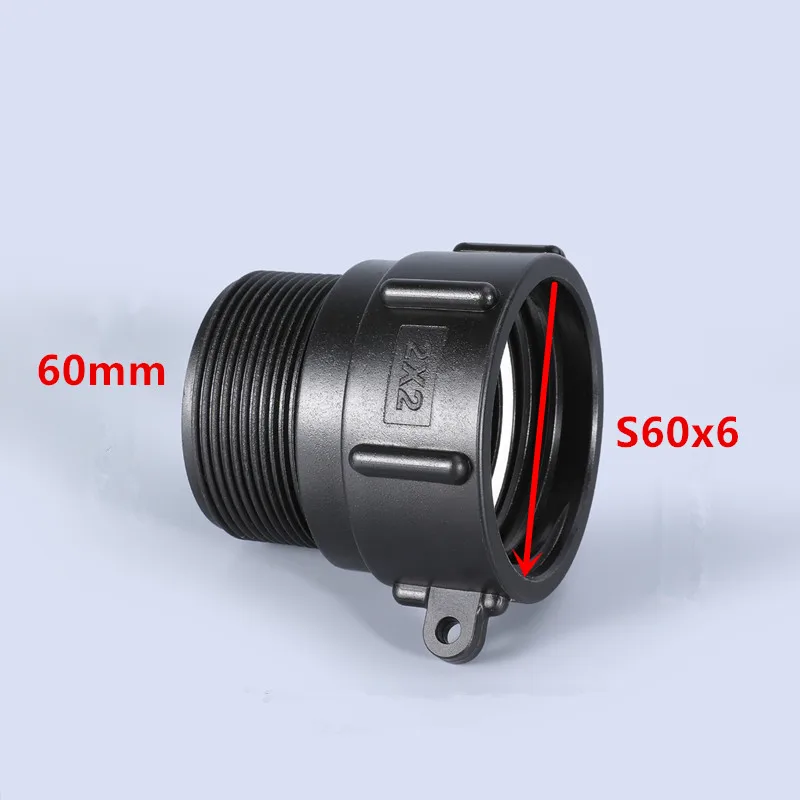 IBC Tank S60*6 Coarse Thread To 2' BSP Male Adapter Thicken Garden Hose Connector
