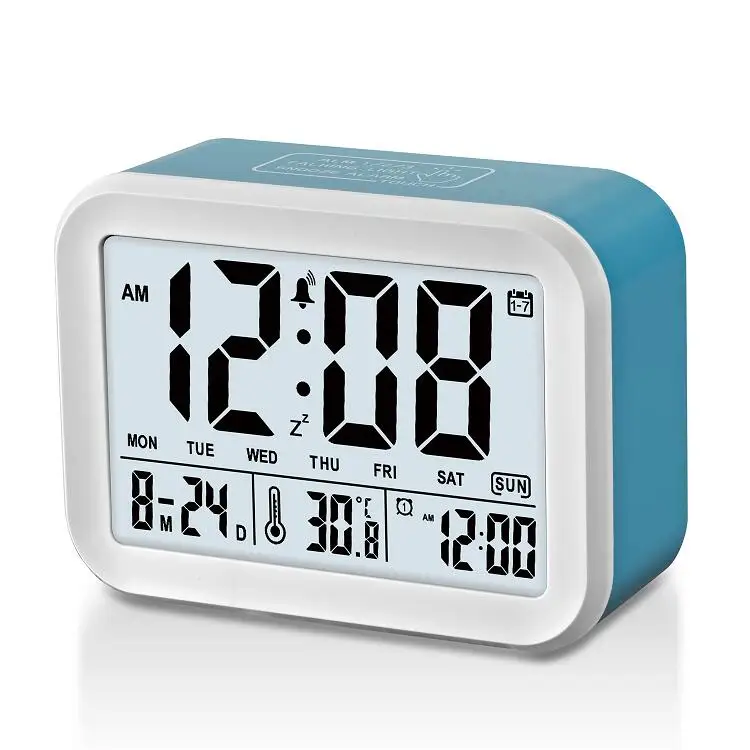 intelligent powerful functions smart light glowing talking digital workday alarm clock