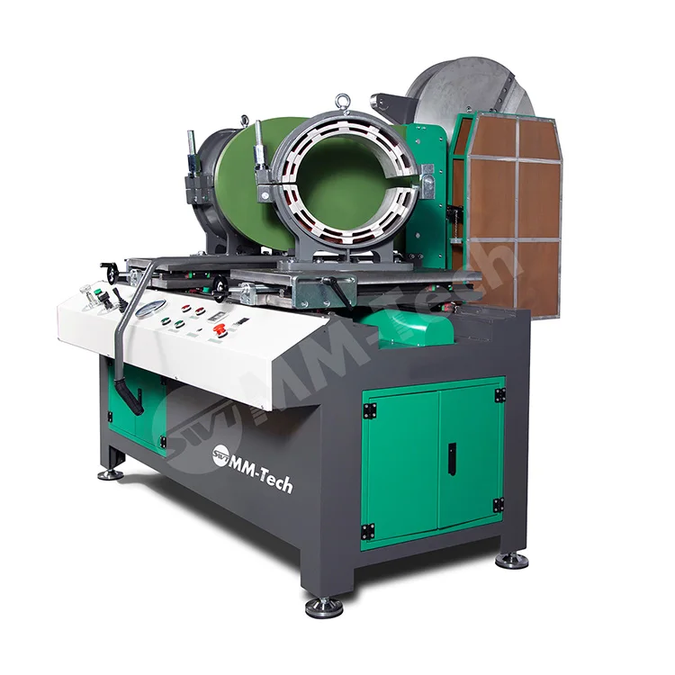 MM-Tech Green Color SWT-MA450 CNC Multi Angle Band Saw Machine Range From 200 MM To 450 MM HDPE PP Pipe With 2-year Warranty