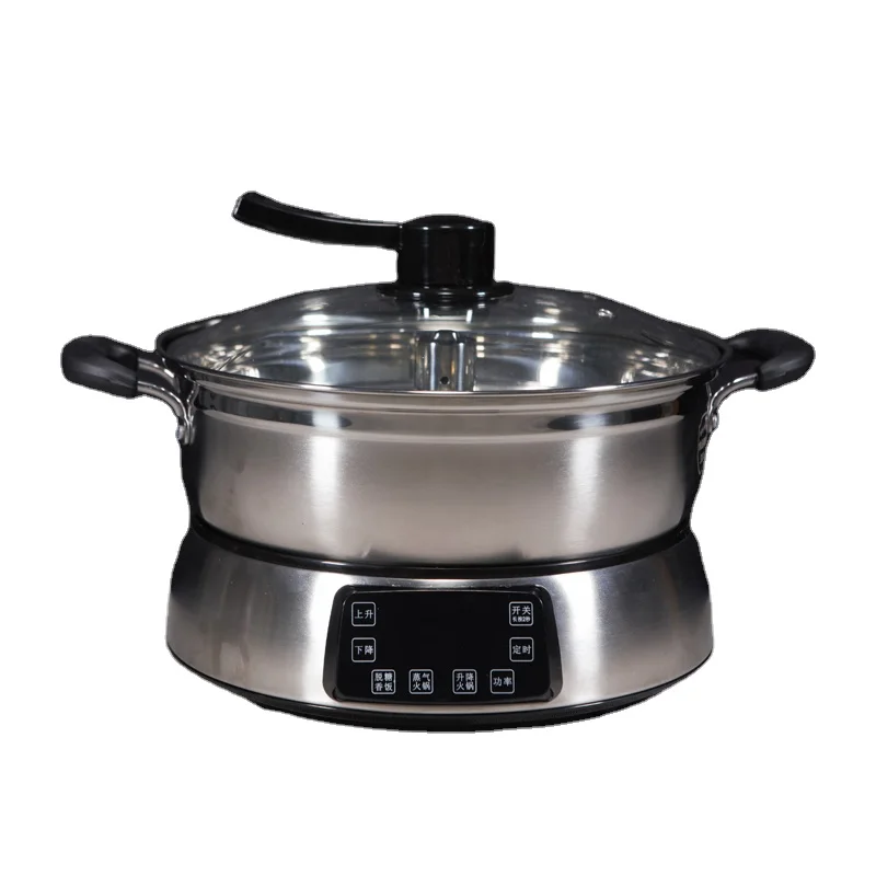 Household appliances multi function  electric liftable hot pot cooker rice cooker