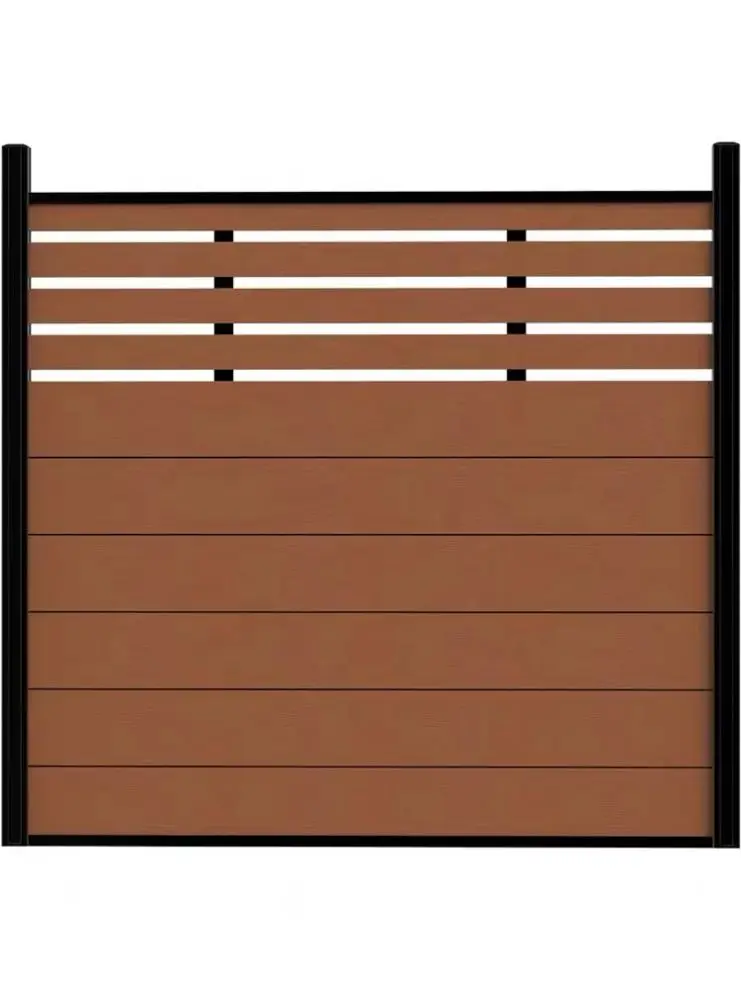 Factory direct selling wood plastic composite fence board outdoor WPC fence board DIY fence
