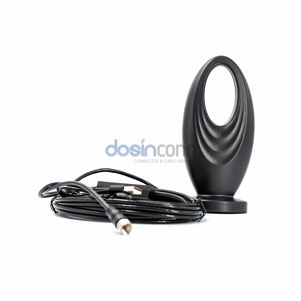 Omnidirectional Magnetic TV Antenna Uhf Vhf HDTV 4K Indoor Digital TV Antenna with Amplifier for Home/Car