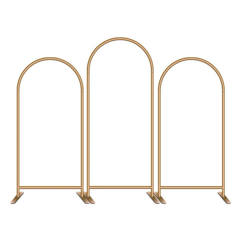 Wholesale Set of 3 Aluminum Alloy Wedding Arch Backdrop Stand for Floral Balloon Decor arch stand