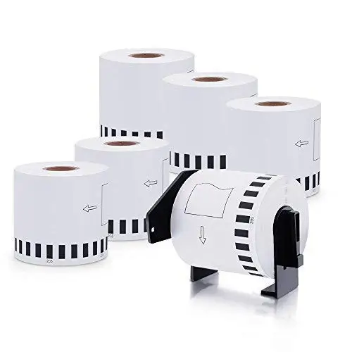 OEM High Quality Brother Compatible Labels DK1201 DK-2205 DK 22243 Thermal paper 62mm x 8m Brother dk Labels