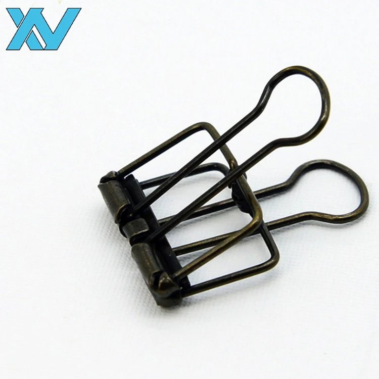 Metal wire colorful long tail folding clip binder clip office stationery 32mm