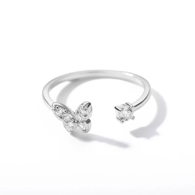  Оптом модные дизайнерские женские кольца 18K позолоченные циркониевые Регулируемые