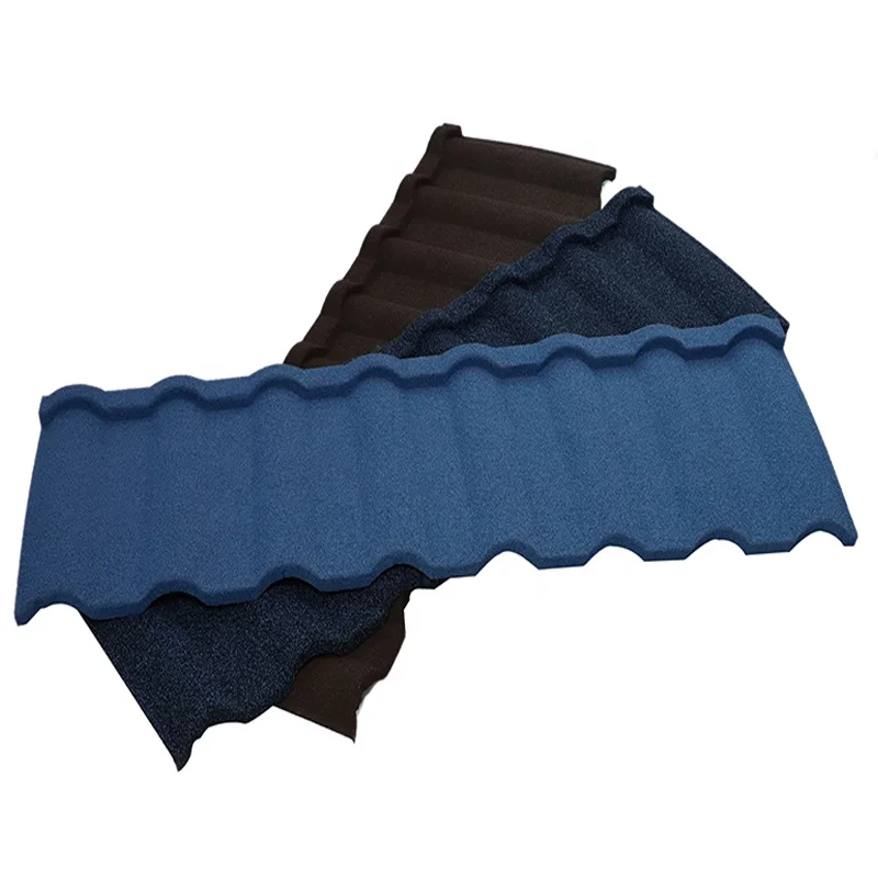 Superior Waterproof Impact Resistance House Sheets Stone Coated Metal Roofing Tiles