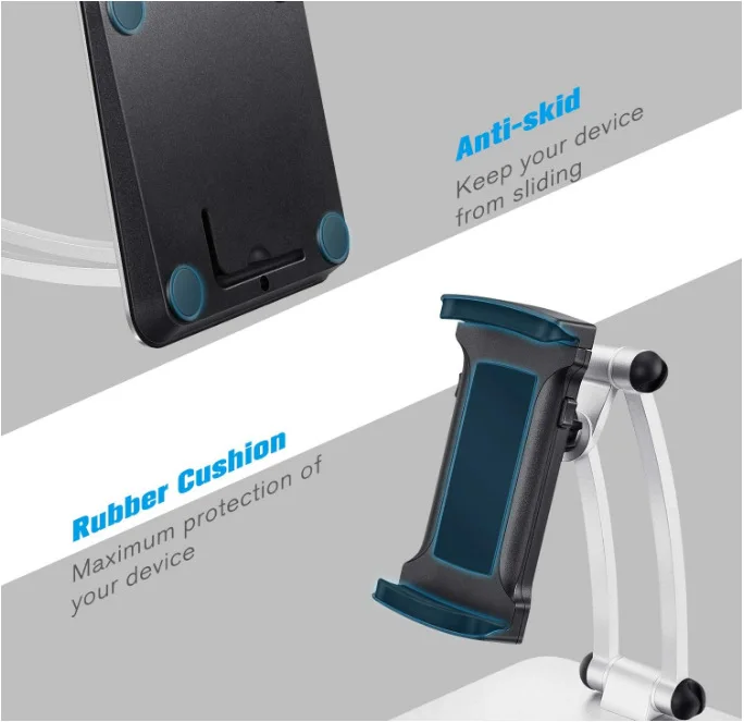 Best Selling Home Office Supplies Tablet Stand Aluminium Holder Adjustable For Ipad Smartphone