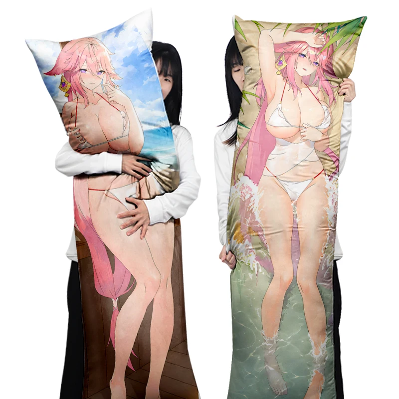 Custom print game dakimakura waifu Long Size Body Pillow anime Yae Miko Genshin Impact