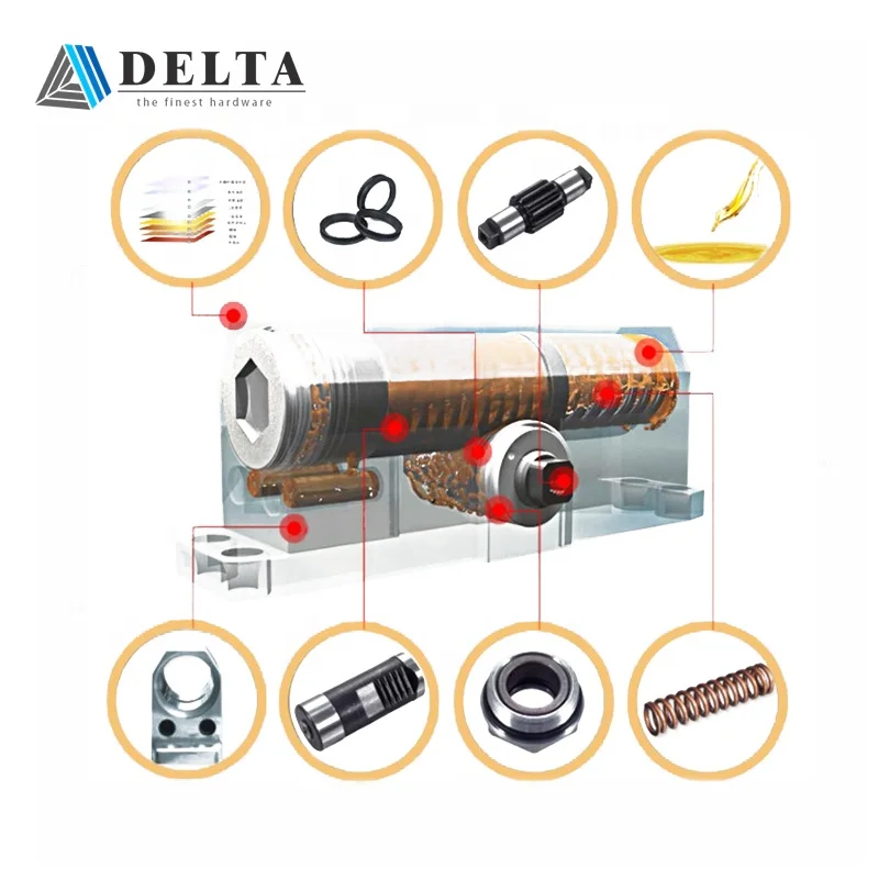 Hot selling Two speed adjustment spring loaded door closer