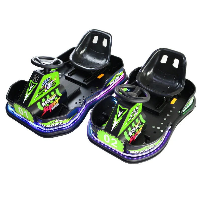 amusement park children battery power 500w racing go karts Karting car toy for sale