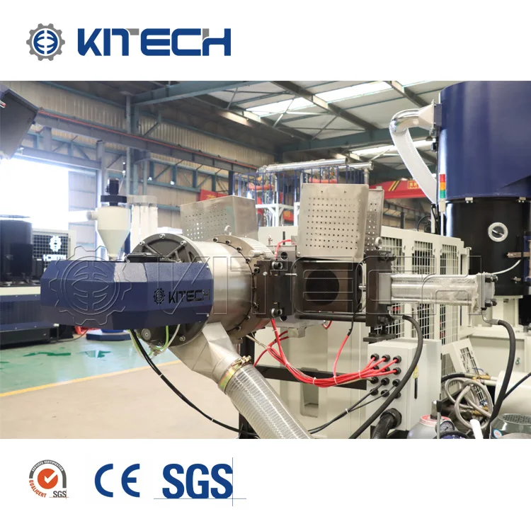 Powerful PP Bottle Flakes Plastic Granulator/Pelletizing Machine with Main Extruder