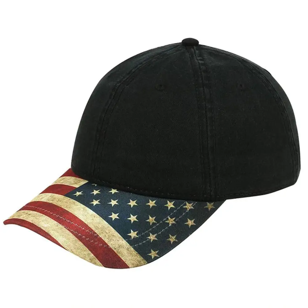 
Wholesale Vintage American Flag Baseball Hat plain vintage distressed dad hat 