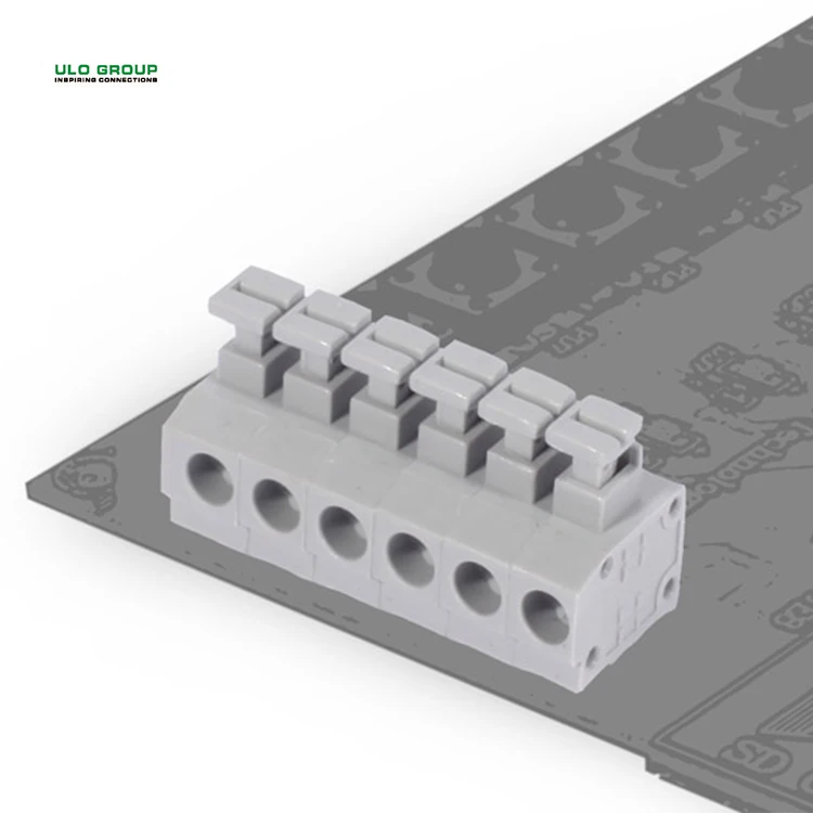 PA66 корпус Горизонтальный кабель вход pcb барьер винт клеммный блок