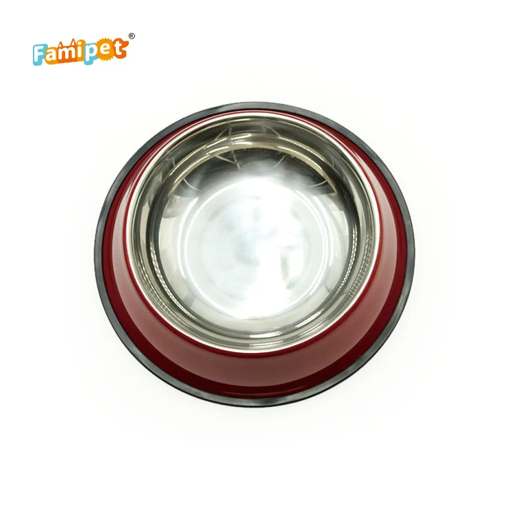  Dog Plate Pet Dish Professional Manufacture Wholesale Colorful Stainless Steel
