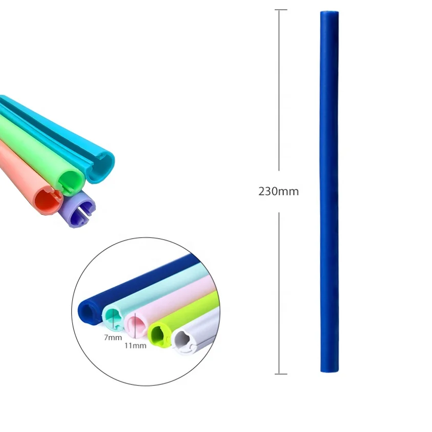 reusable silicone rubber straws  for smoothie drinking factory bottom price