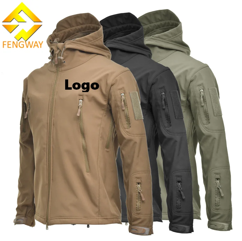 Fengway Custom Men Winter Long Sleeve Outdoor Jacket Breathable Windproof Jacket Warm Pockets Coat For Men