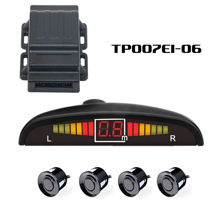 
 Светодиодная система парковочных датчиков, автомобильный резервный радар заднего хода, зуммер, комплект сигнализации со светодиодным дисплеем  