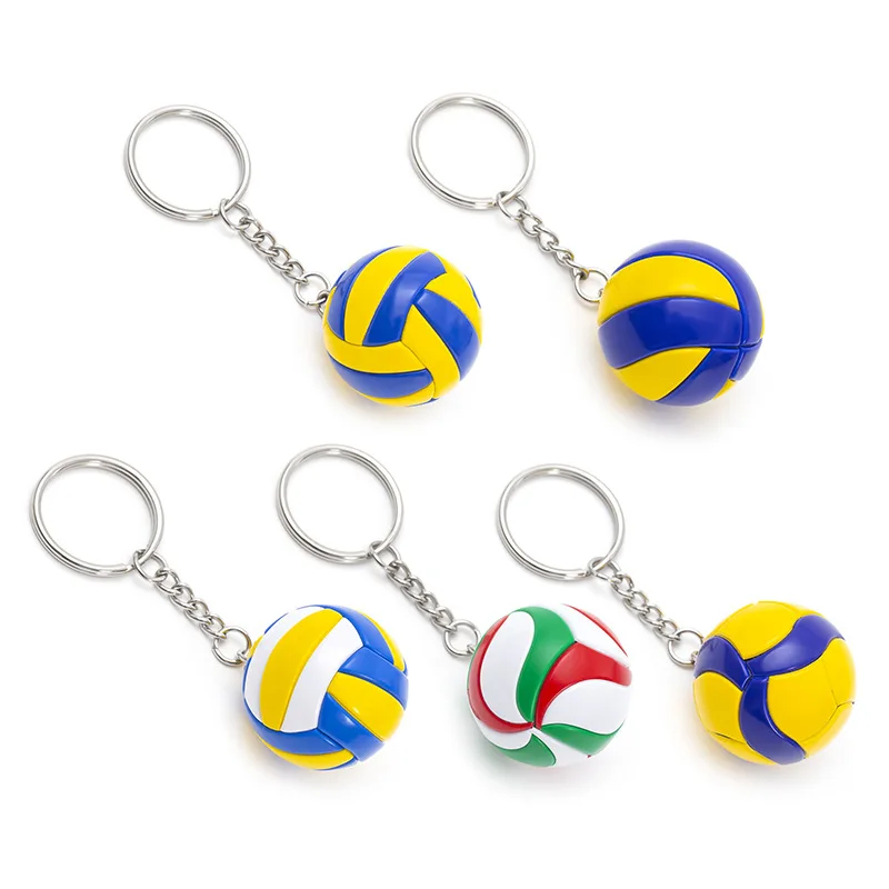 Sports supplies Creative Gifts Football Basketball volleyball LOGO Key chain bag hanging with student sports souvenirs